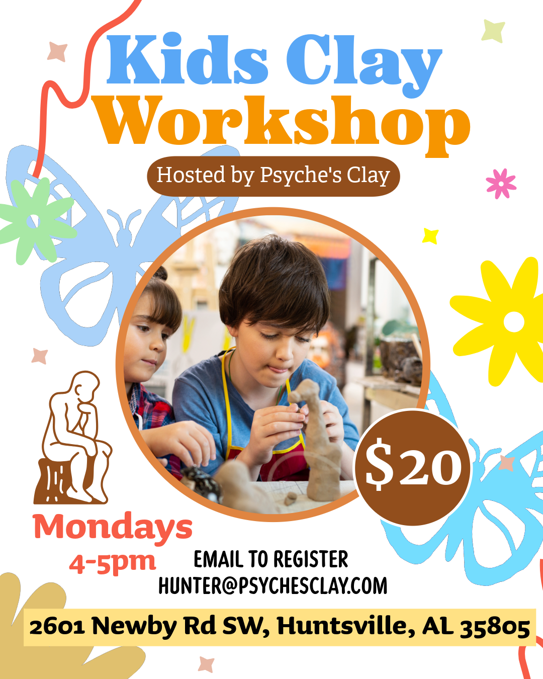 Monday kids clay workshop